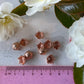 Rose Gold Plated 11mm Large Flower Centre Stamens 10 Pieces