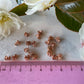 Rose Gold Plated 6.8mm Flower Centre Stamens 20 Pieces