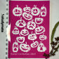 Scary Large Halloween Pumpkins Silkscreen 036