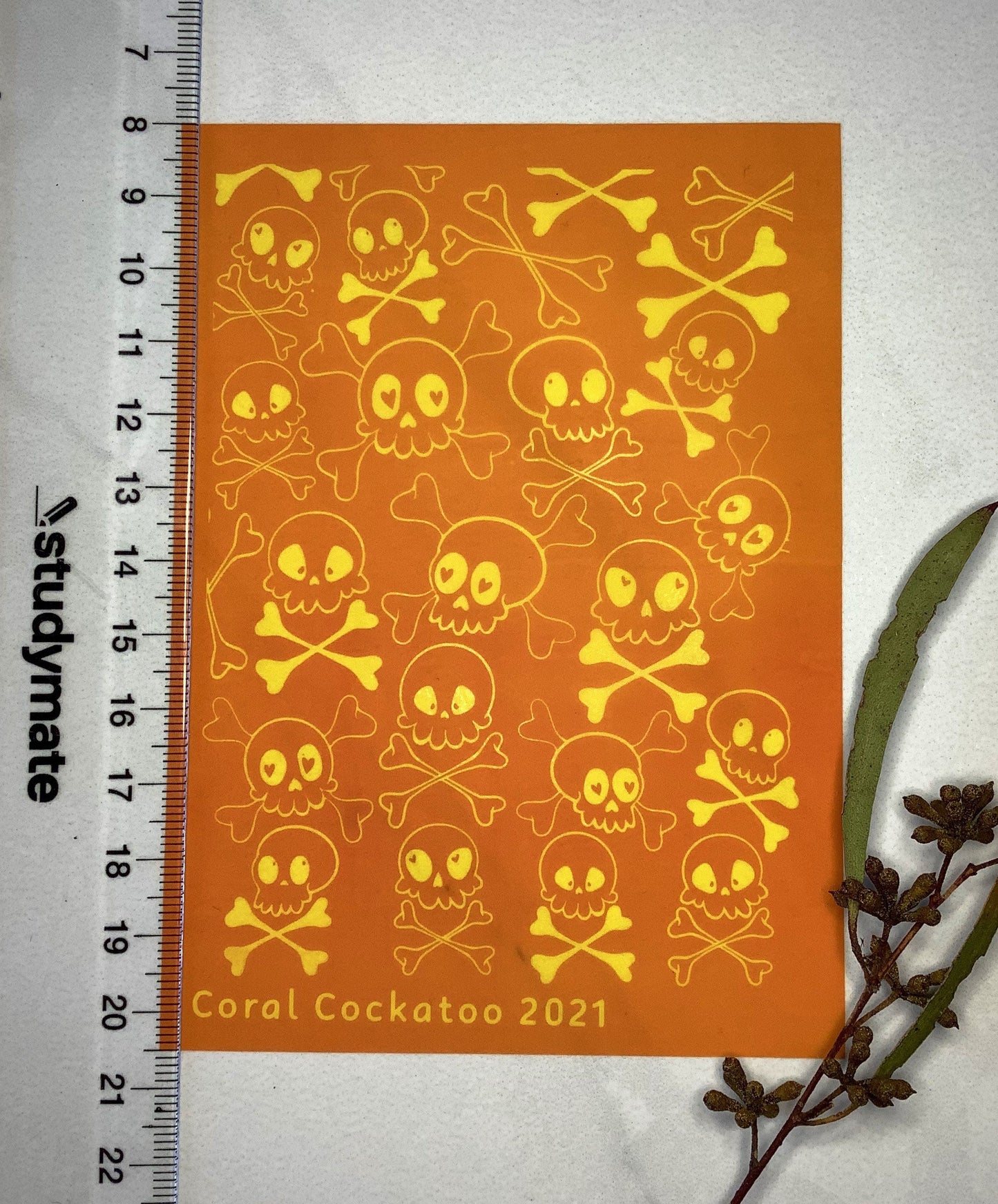 Skulls and Crossbones Silkscreen 040