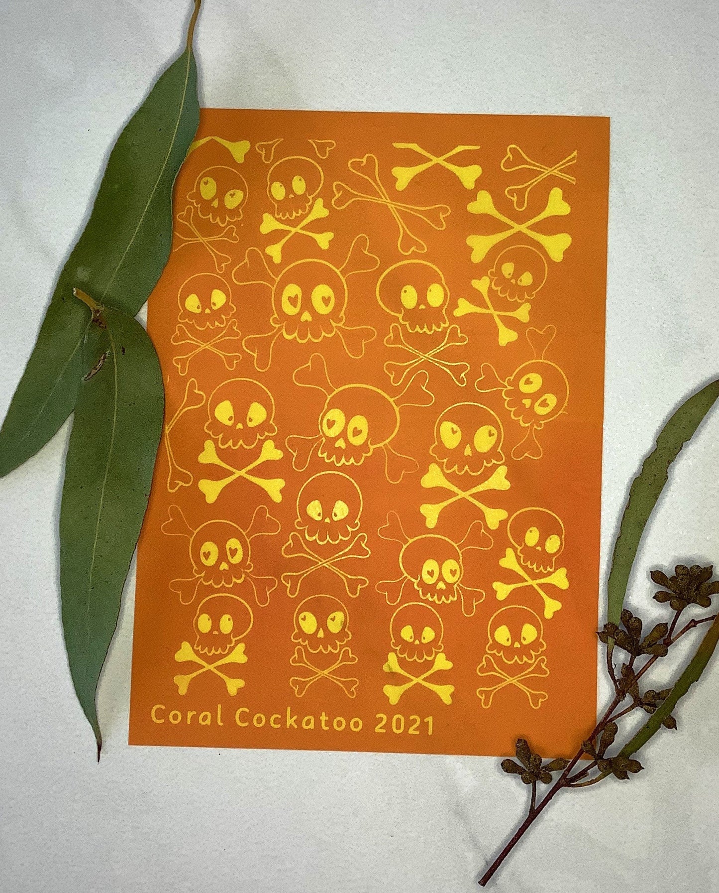 Skulls and Crossbones Silkscreen 040