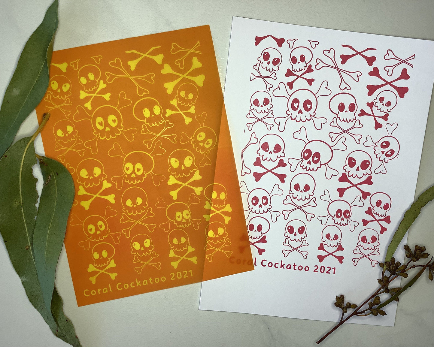 Skulls and Crossbones Silkscreen 040