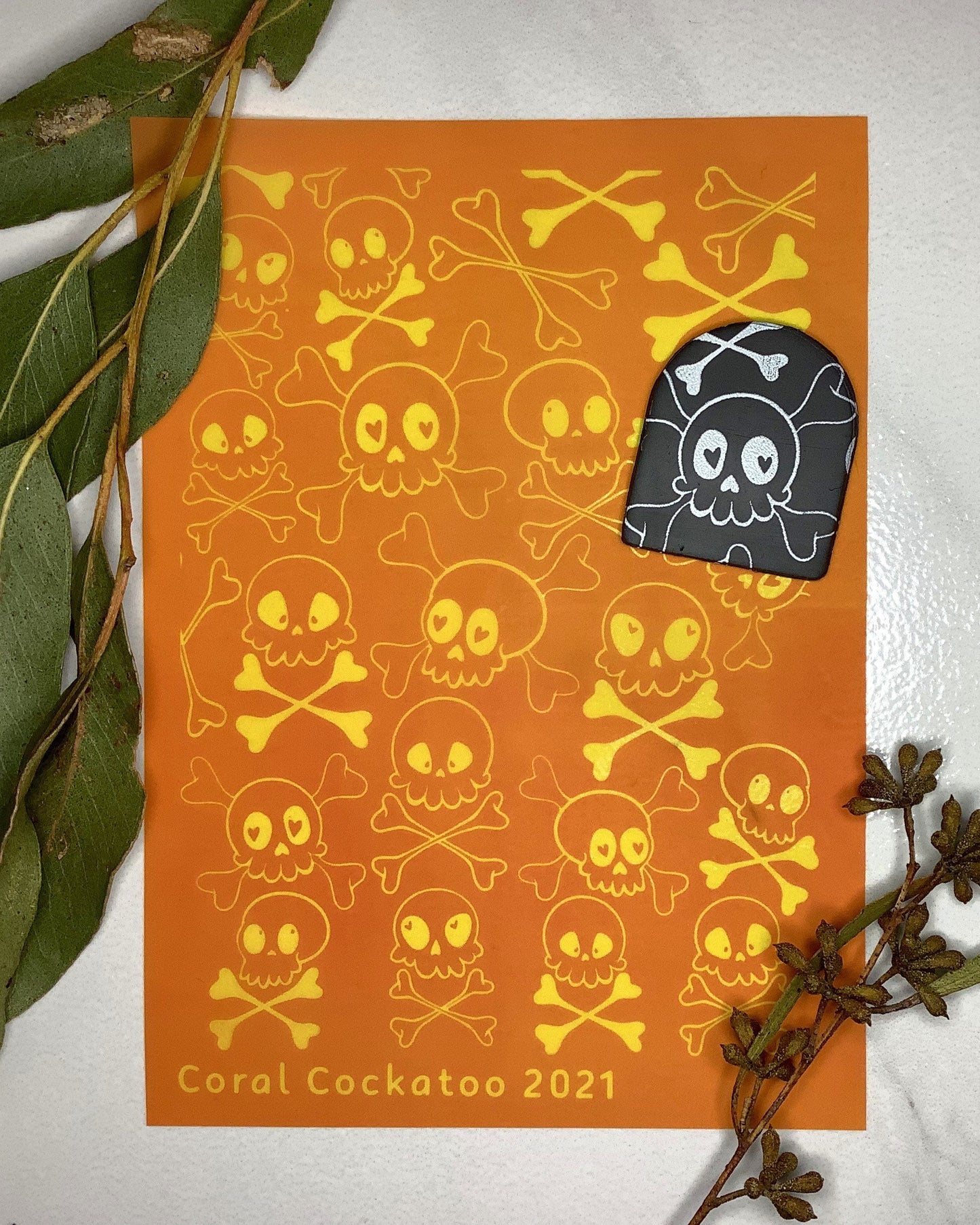 Skulls and Crossbones Silkscreen 040