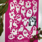 Large Halloween Ghosts Silkscreen 034