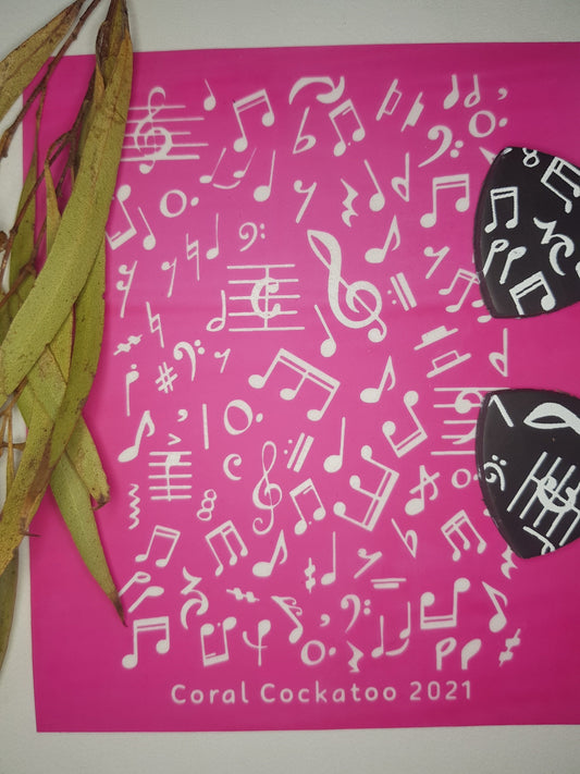 Music Notes Silkscreen 043