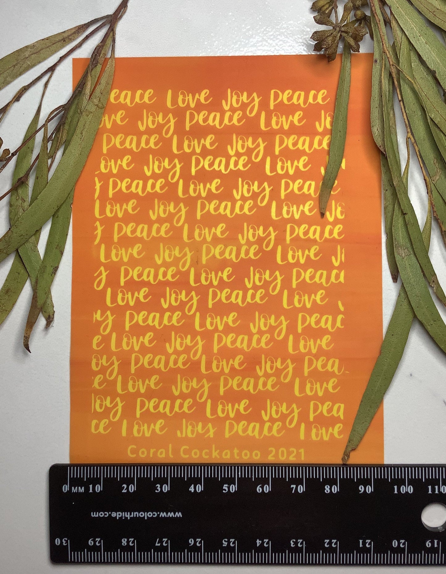 Peace Love Joy Silkscreen 048