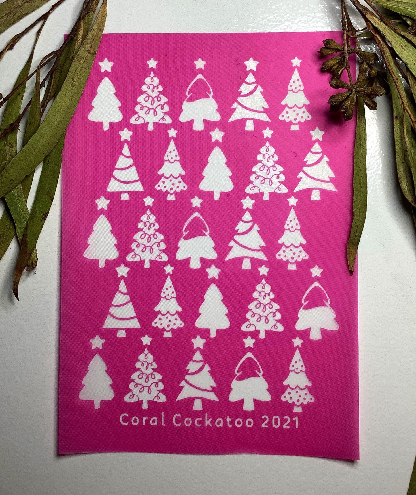 Christmas Trees Silkscreen 054