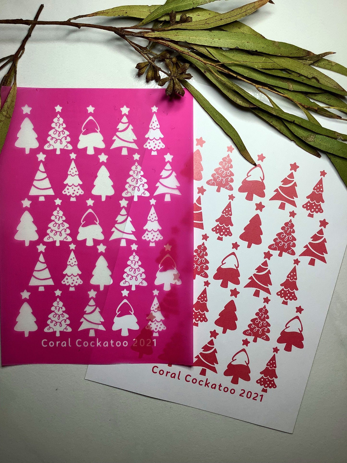 Christmas Trees Silkscreen 054