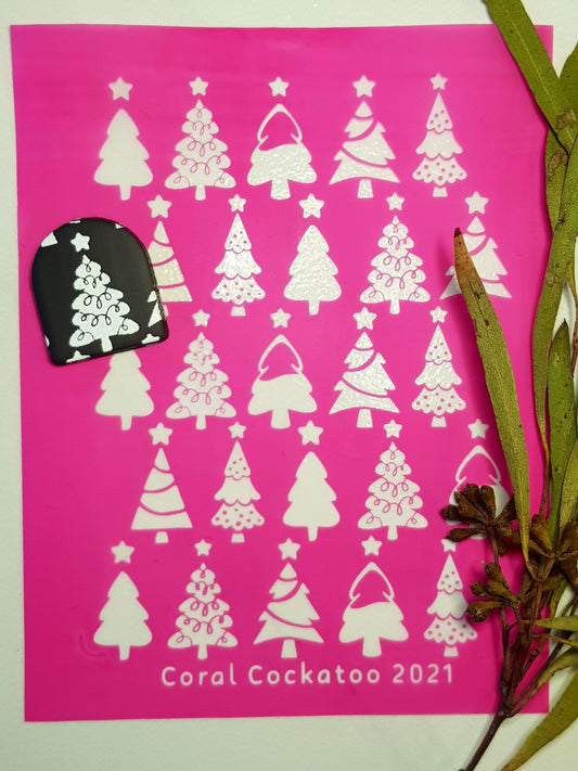 Christmas Trees Silkscreen 054