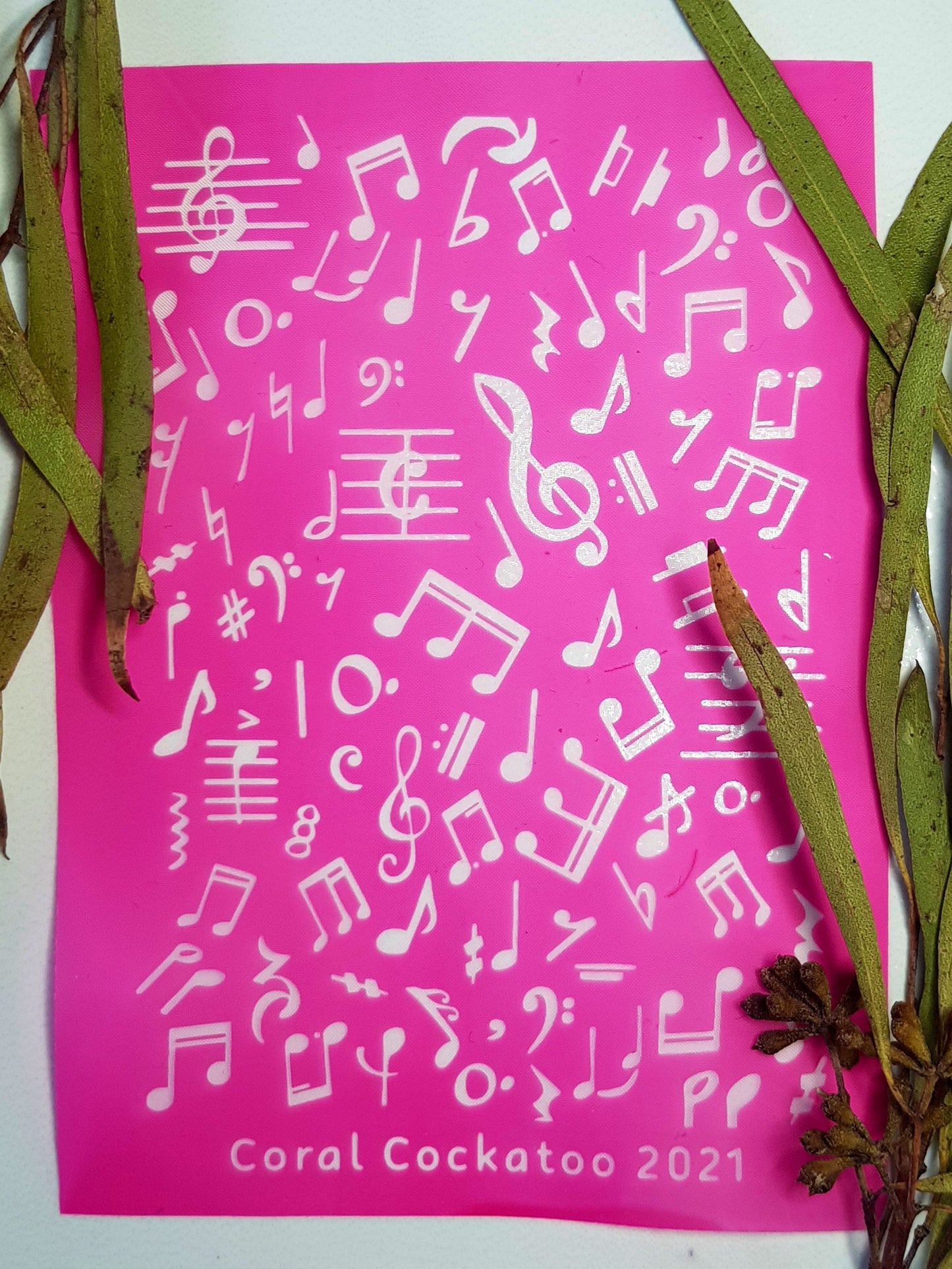 Music Notes Silkscreen 043