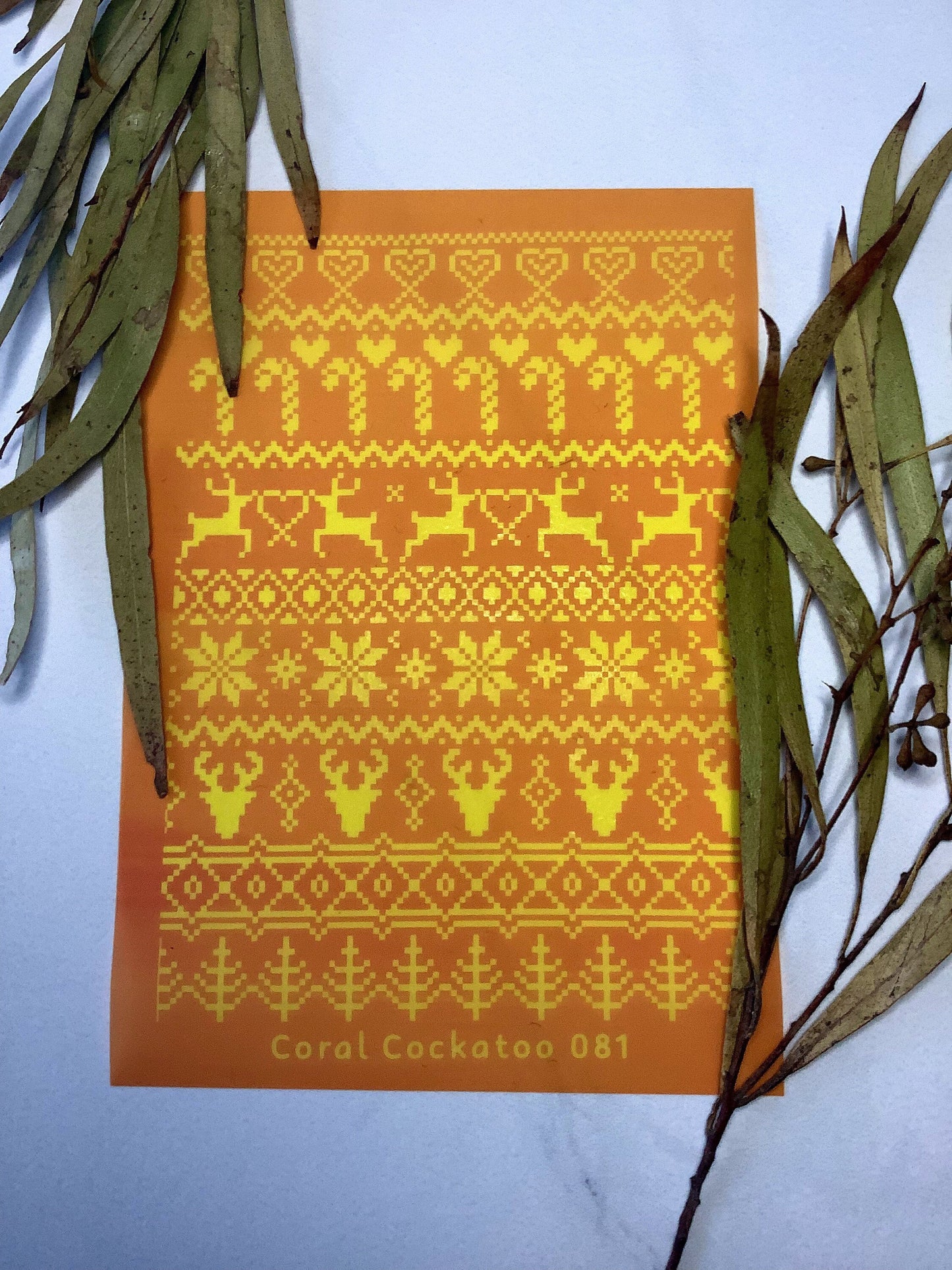 Mini Christmas Brick Pattern Silkscreen 081