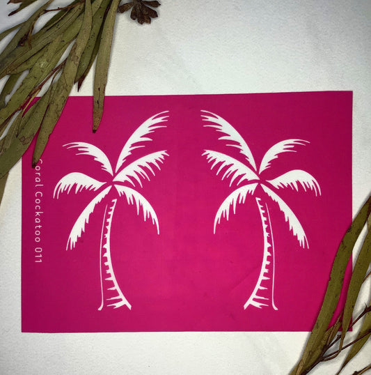 Sketchy Palm Trees Ceramics Silkscreen 011