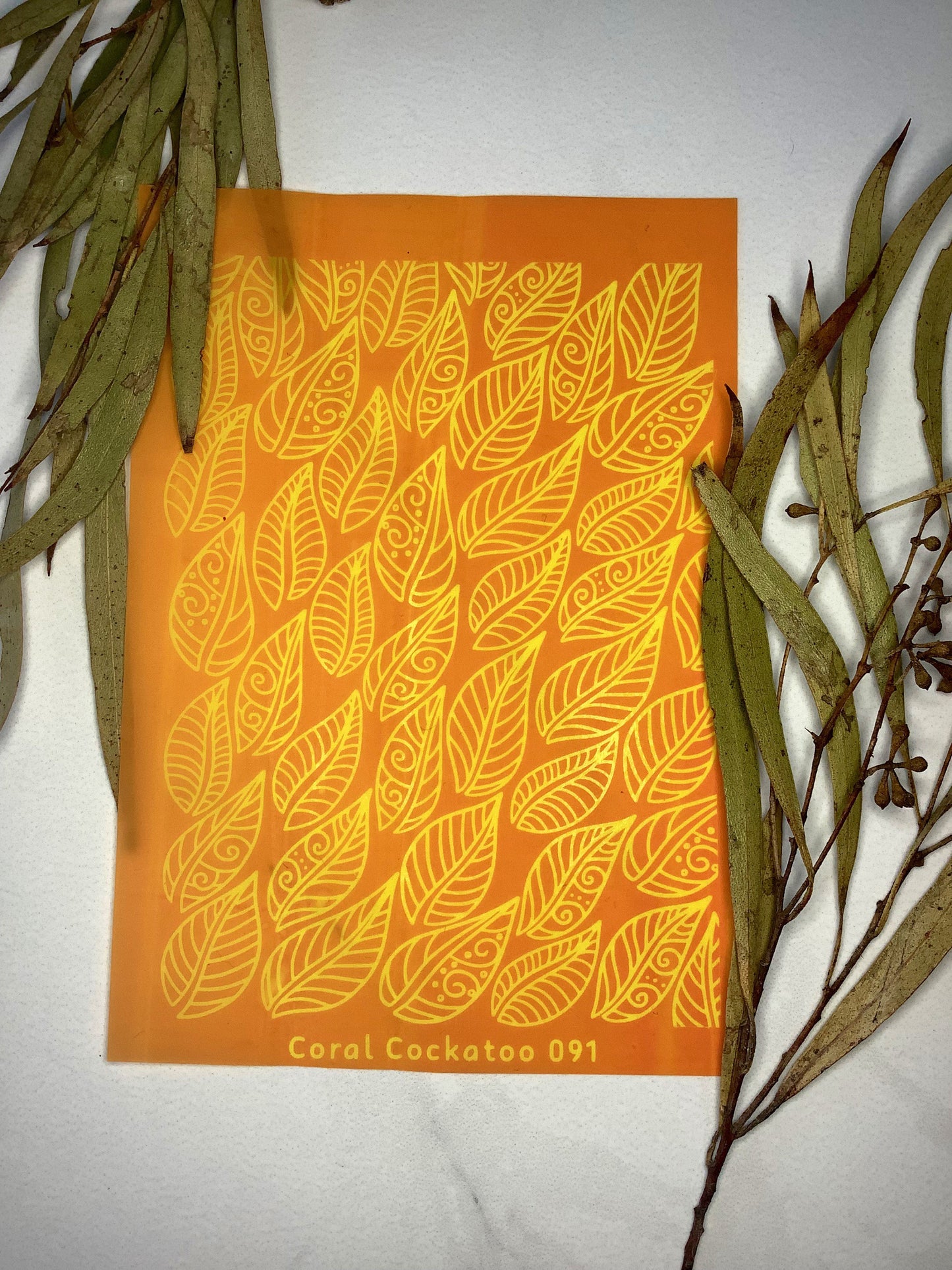 Flowing Leaves Silkscreen 091