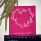 Large Floral Heart Ceramics Silkscreen 007