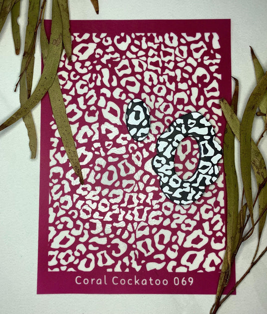 Leopard Spot Small Print Pattern Silkscreen 069