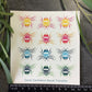 Multicoloured Bees Colour Water Transfer 003