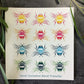 Multicoloured Bees Colour Water Transfer 003