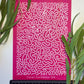 Monoline Single Continuous Line Squiggle Pattern Silkscreen 130