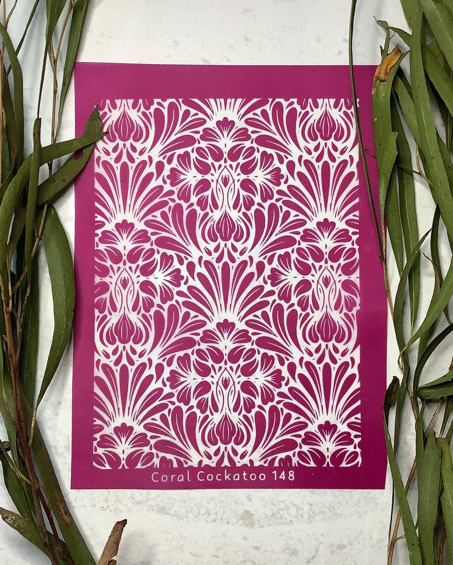 Art Nouveau Blossoms Silkscreen 148