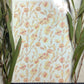 Watercolour Peach Wildflowers Colour Water Transfer 008