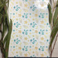 Watercolour Blue Leaves and Golden Flowers Colour Water Transfer 011