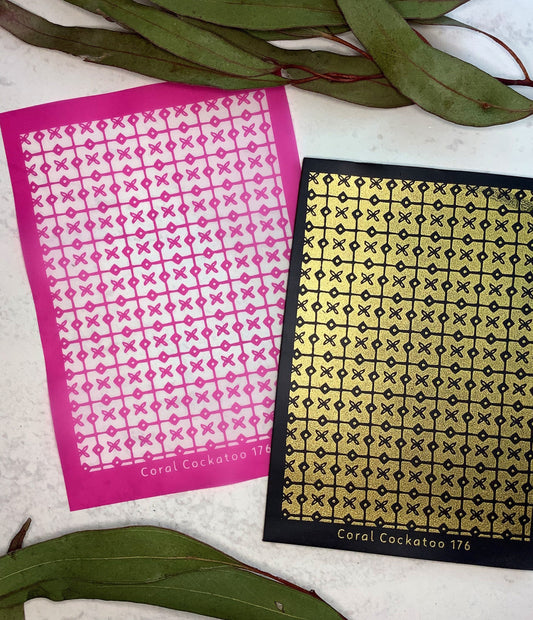 Boho Cross Tiles Silkscreen 176