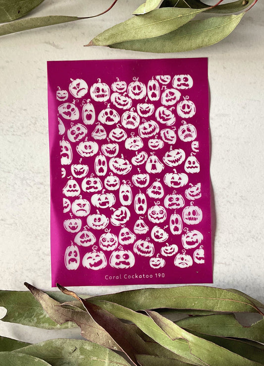 Mini Halloween Pumpkins Silkscreen 190