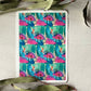 Abstract Turquoise Blossoms Colour Water Transfer 049
