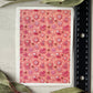 Pink Christmas Cookies Ditsy Print Colour Water Transfer 069