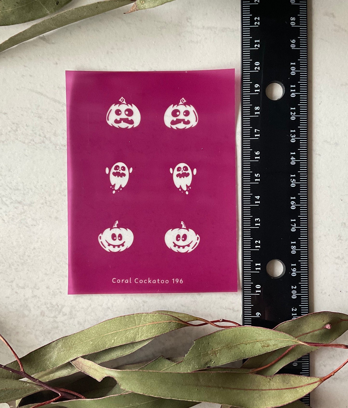 Pumpkin & Ghosts Earring Pairs No.1 Silkscreen 196