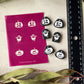 Pumpkin & Ghosts Earring Pairs No.1 Silkscreen 196