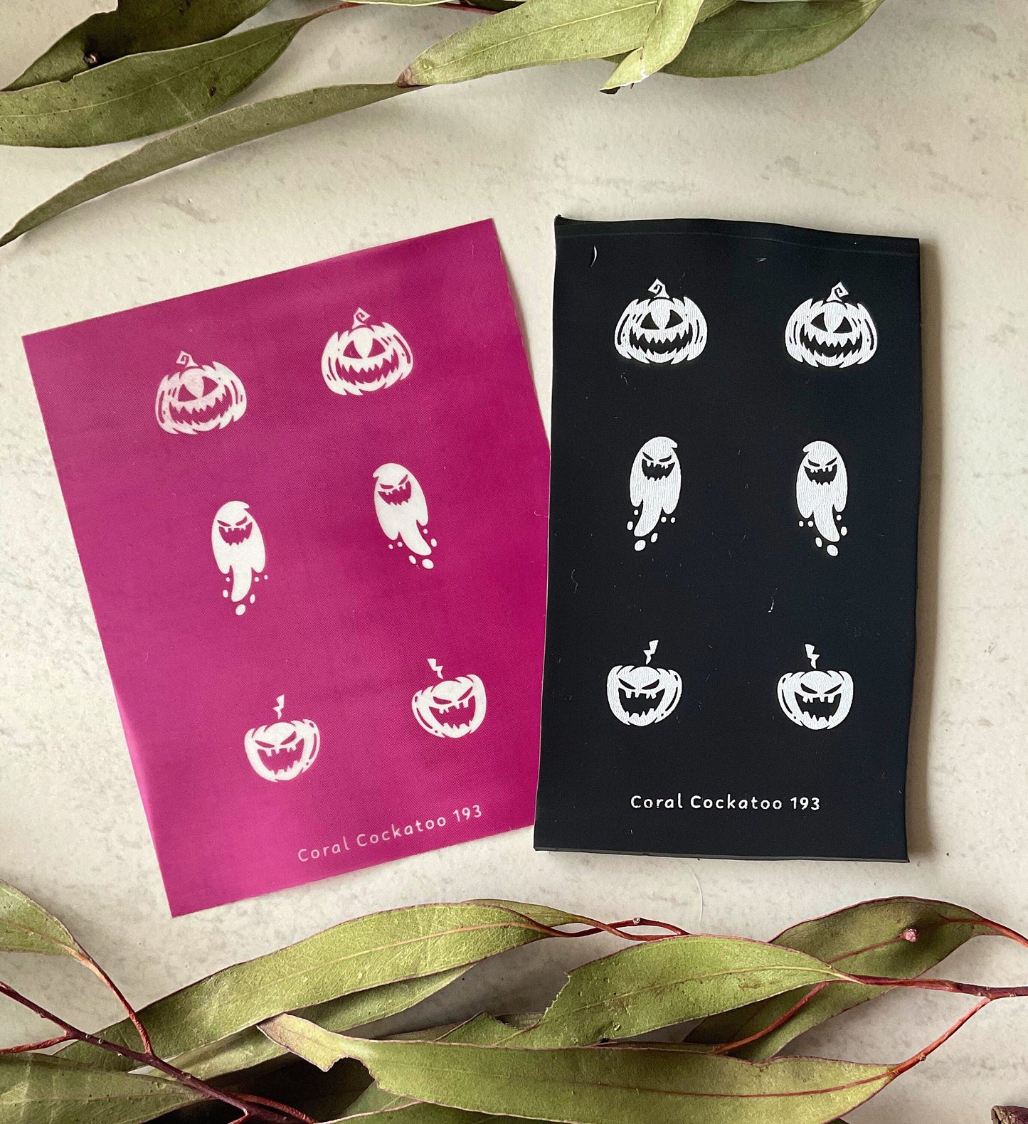 Pumpkins & Ghosts Earring Pairs No.2 Silkscreen 193