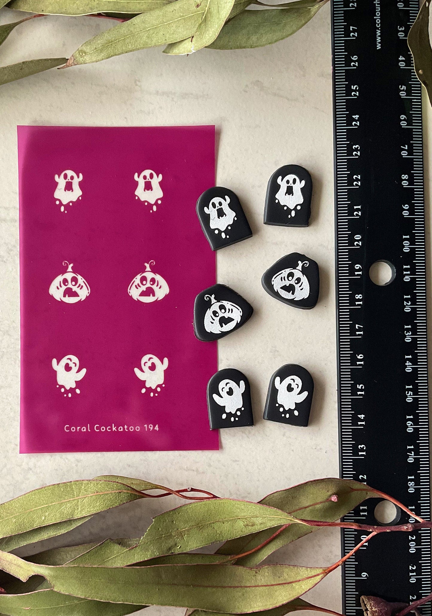 Ghosts & Pumpkins Earring Pairs No.3 Silkscreen 194