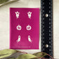 Ghosts & Pumpkins Earring Pairs No.4 Silkscreen 195