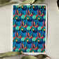 Cobalt Flame Lily Pattern Colour Water Transfer 047