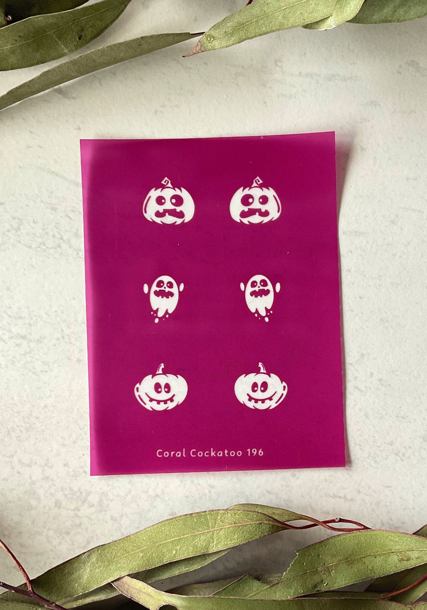 Pumpkin & Ghosts Earring Pairs No.1 Silkscreen 196