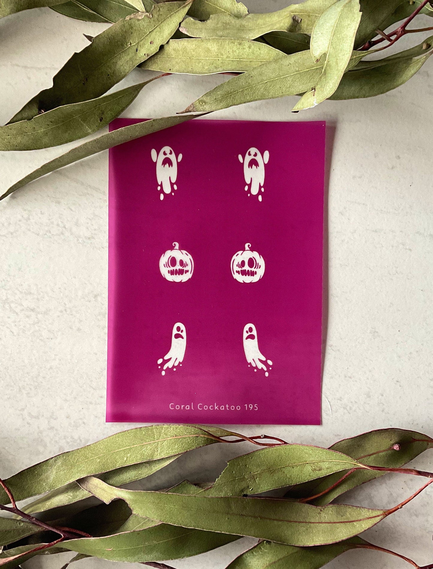 Ghosts & Pumpkins Earring Pairs No.4 Silkscreen 195