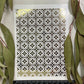 Boho Floral Tiles Gold Foil 015