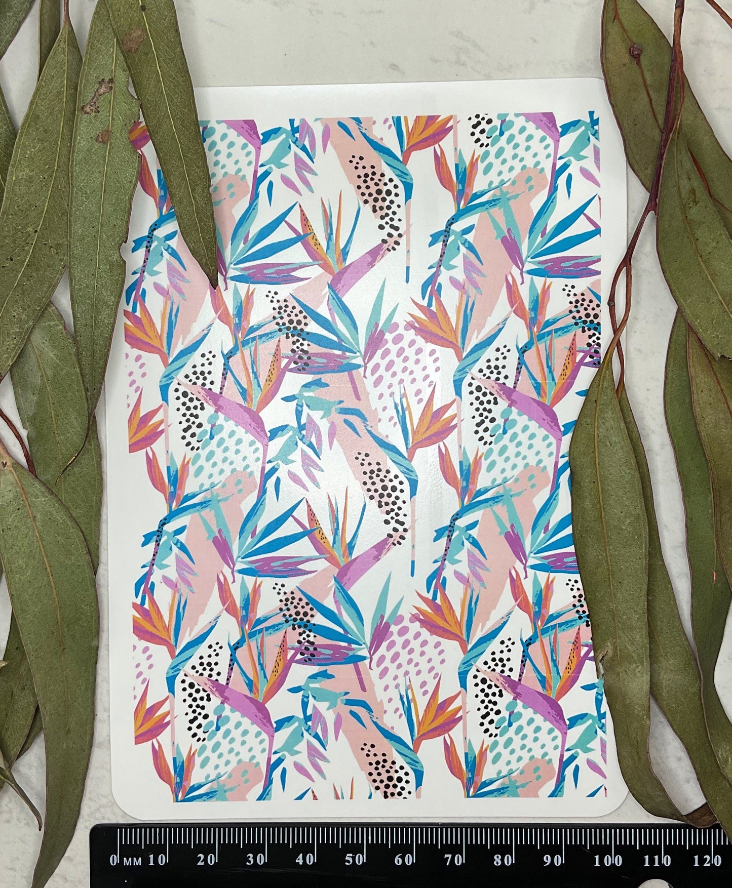 Watercolour Boho Birds of Paradise Colour Water Transfer 096