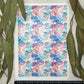 Watercolour Monstera and Jungle Palms Colour Water Transfer 095