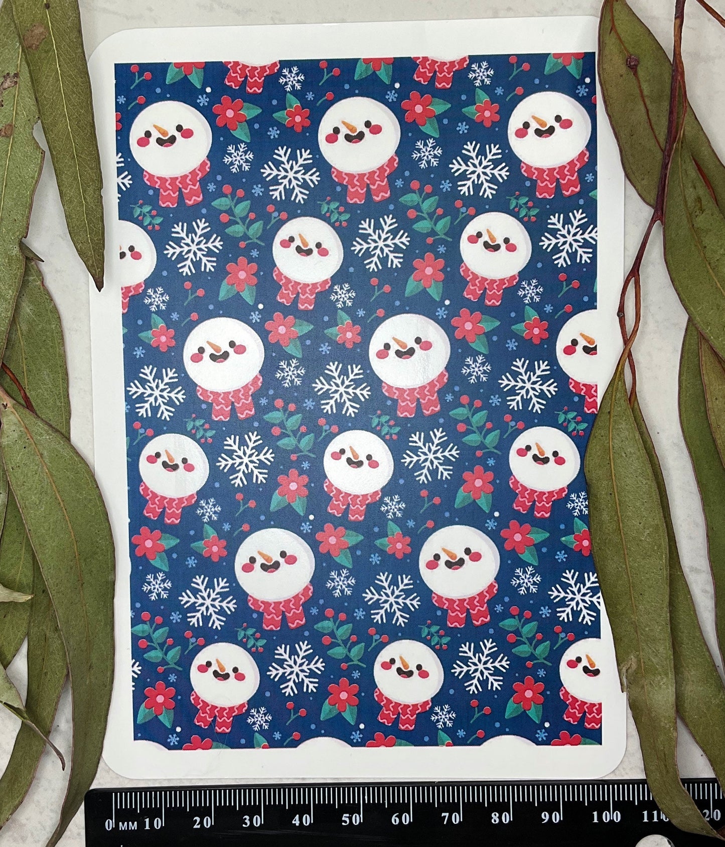 Snowmen and Snowflakes Colour Water Transfer 085