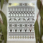 Mini Christmas Sweater Pattern Gold Foil 001