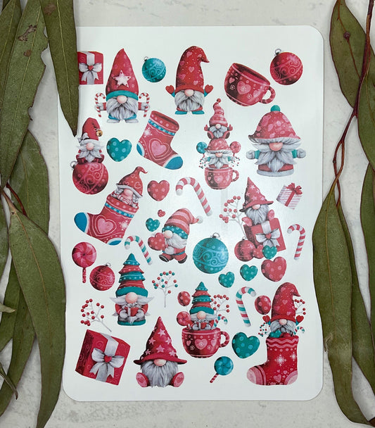 Christmas Gnomes Colour Water Transfer 076