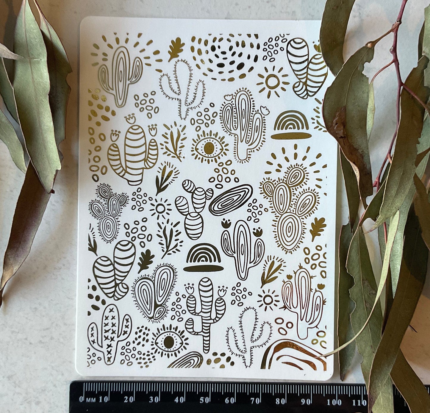 Cactus Desert Dreaming Gold Foil 028