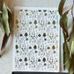 Snowmen And Reindeers Gold Foil 031