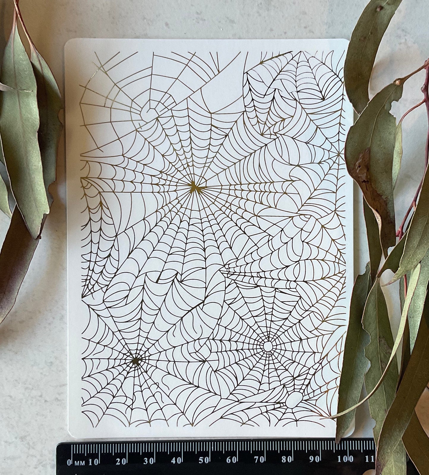 Spiderwebs Gold Foil 034