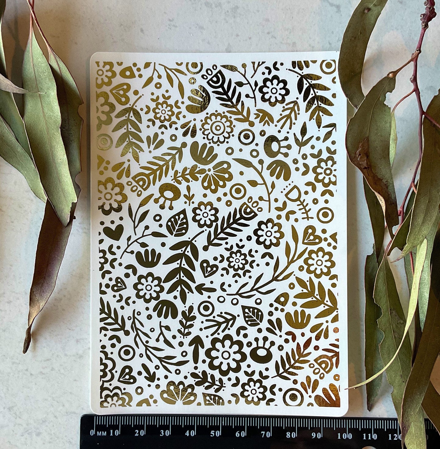 Folk Garden Gold Foil 014