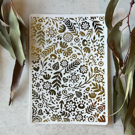 Folk Garden Gold Foil 014