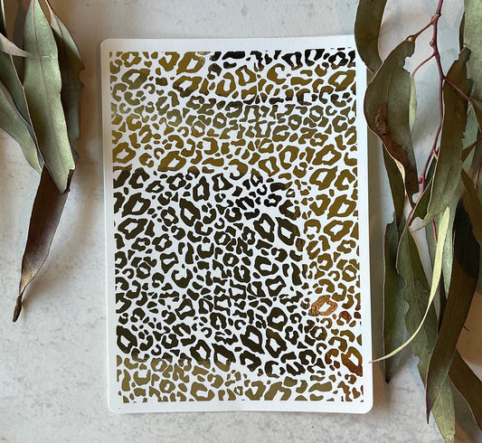 Leopard Print Spots Gold Foil 021