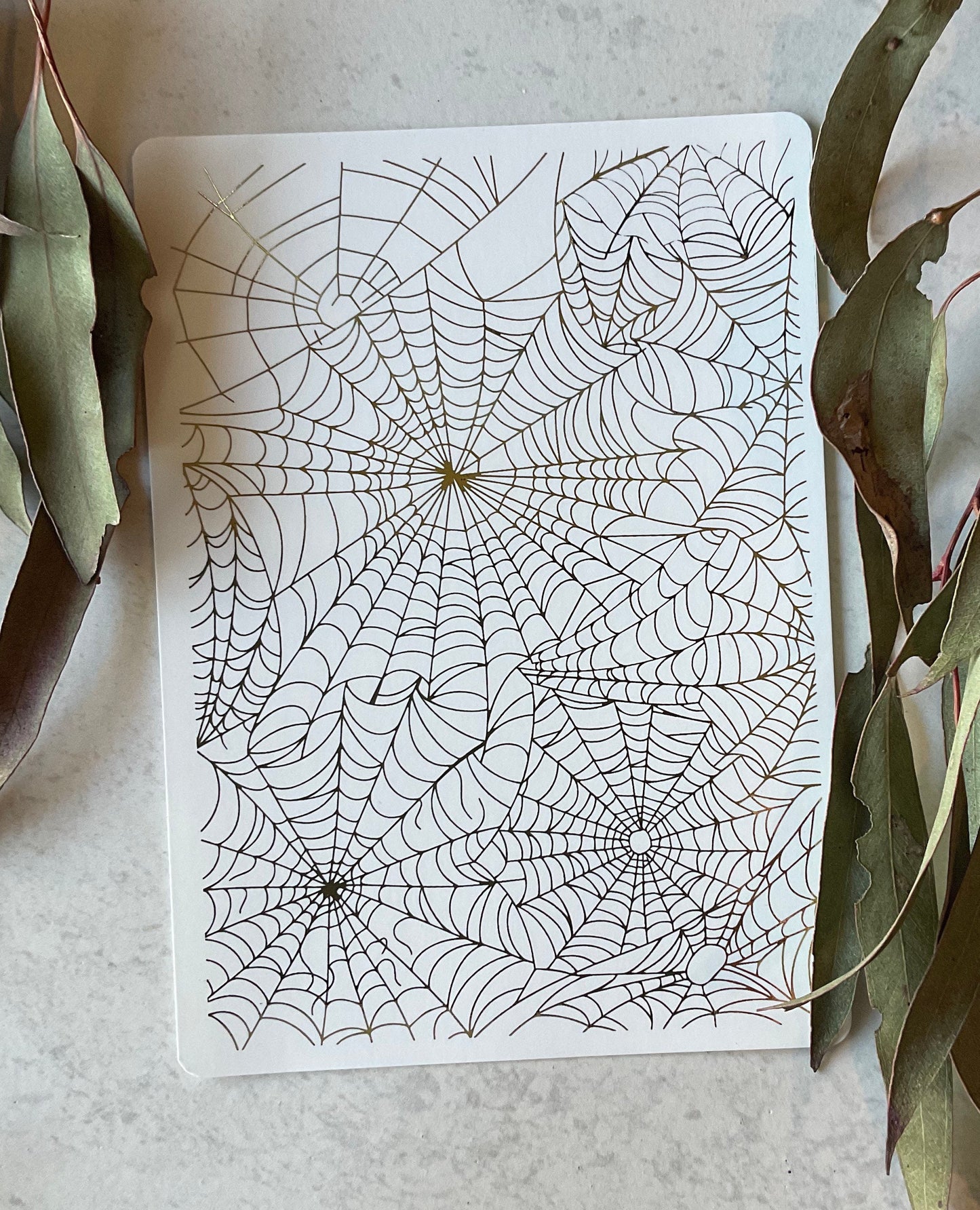 Spiderwebs Gold Foil 034